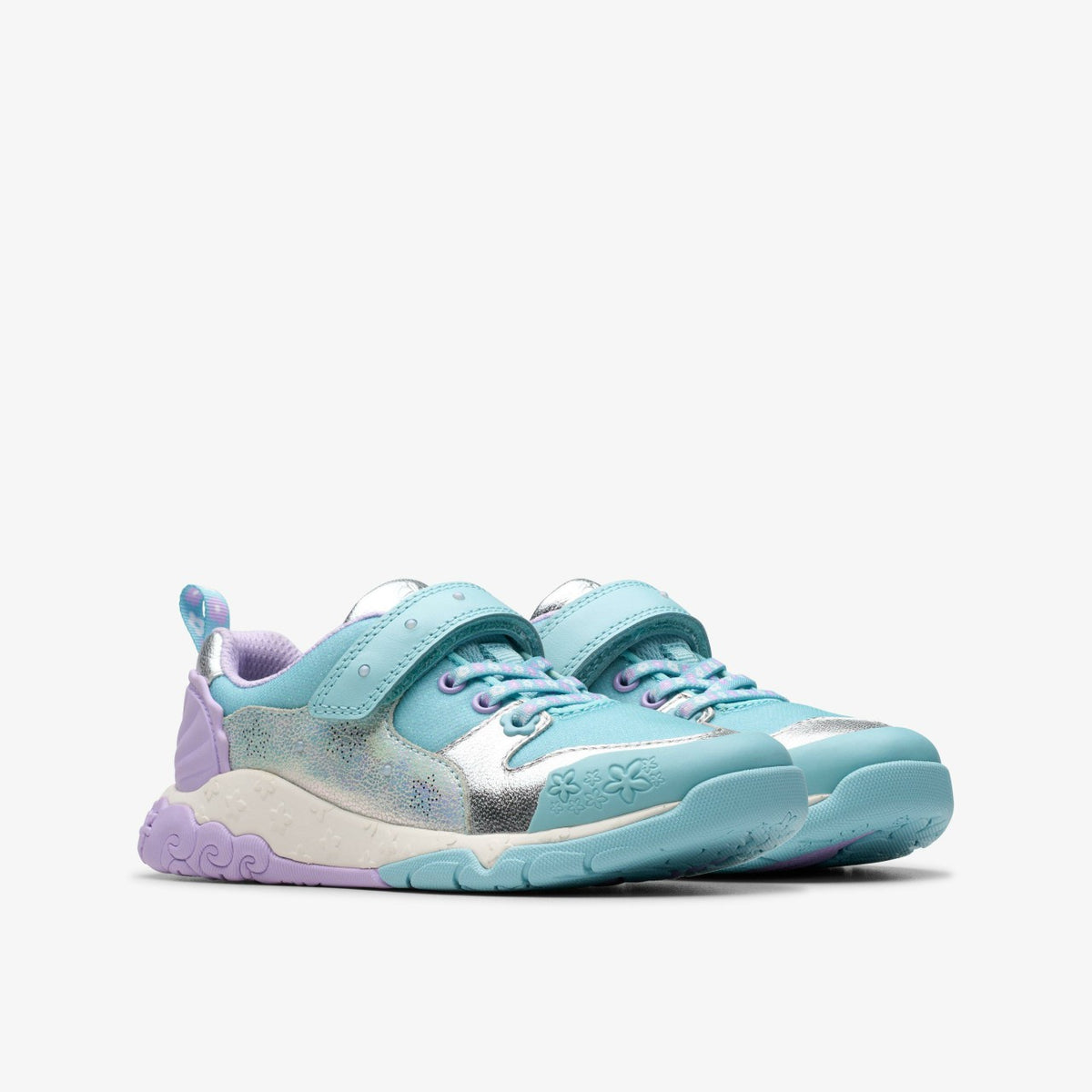 Clarks Tidal Shell Kid Light Blue Combination
