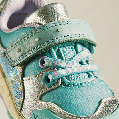 Clarks Tidal Shell Toddler Light Blue Combination