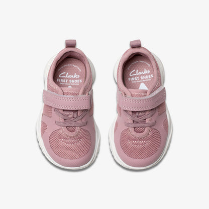Clarks Feather Ath Toddler Dusty Pink