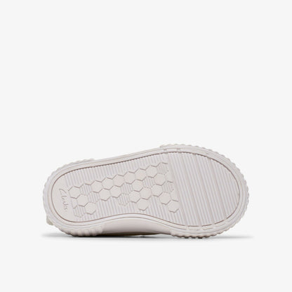 Clarks Foxing Berry Toddler Silver Fabric