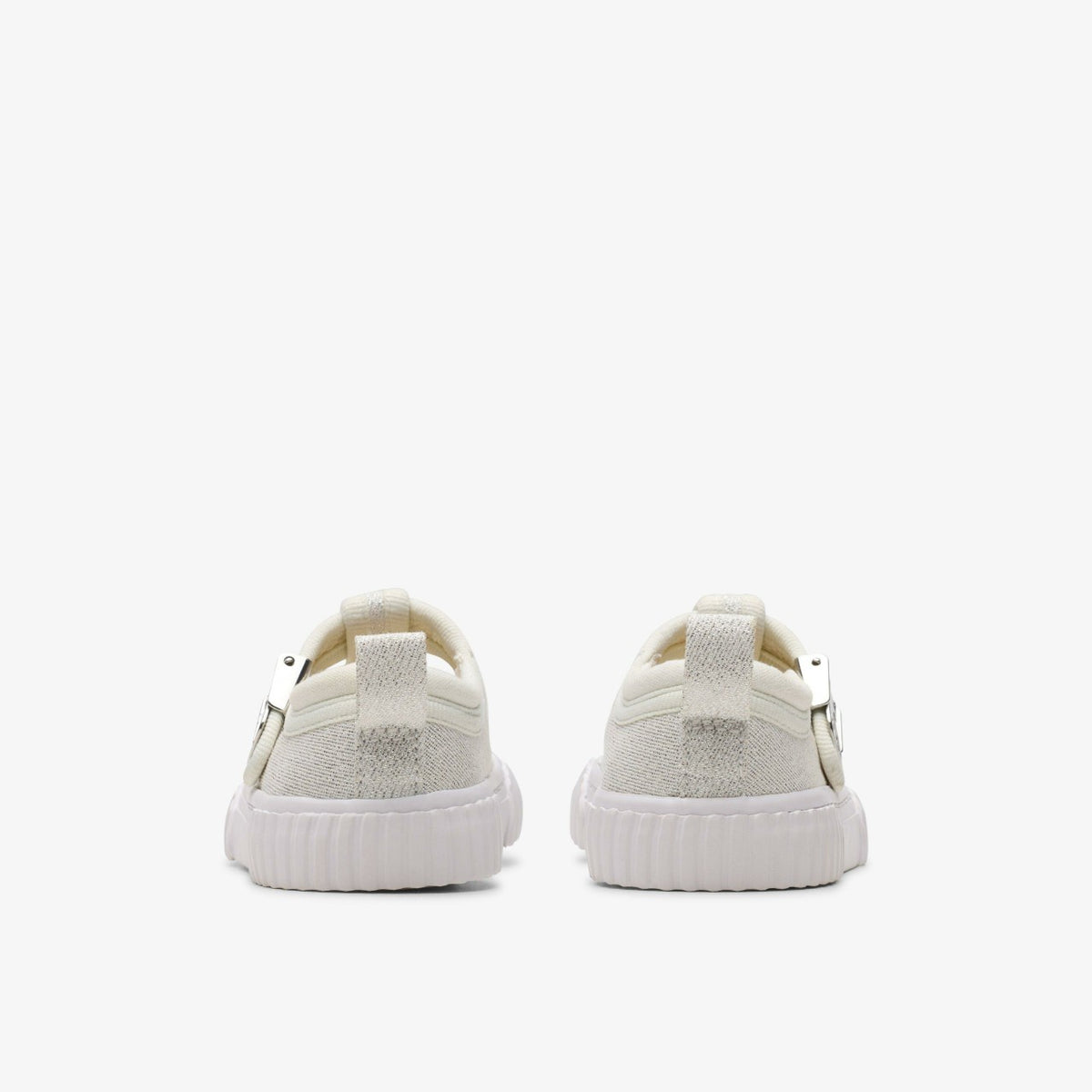 Clarks Foxing Berry Toddler Silver Fabric