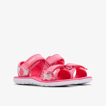 Clarks SurfingTide Kid Pink Multicolour