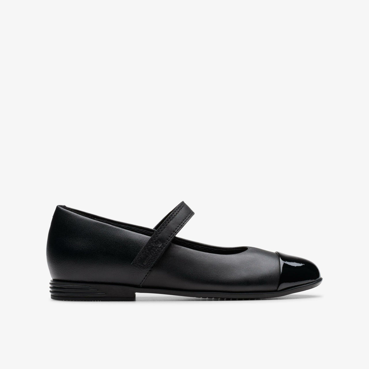 Clarks Finja Gem Older Black Leather