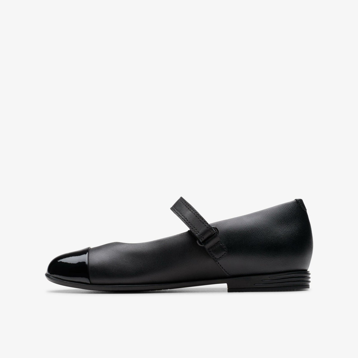 Clarks Finja Gem Older Black Leather