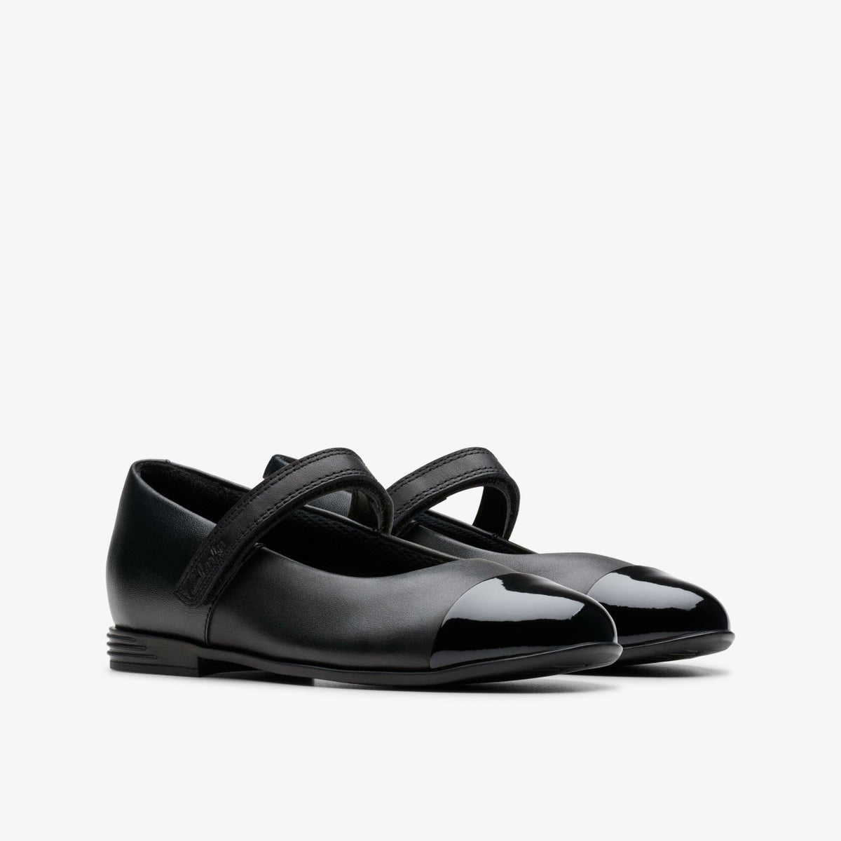 Clarks Finja Gem Older Black Leather