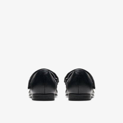 Clarks Finja Gem Older Black Leather