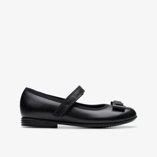 Clarks Finja Tap Kid Black Leather