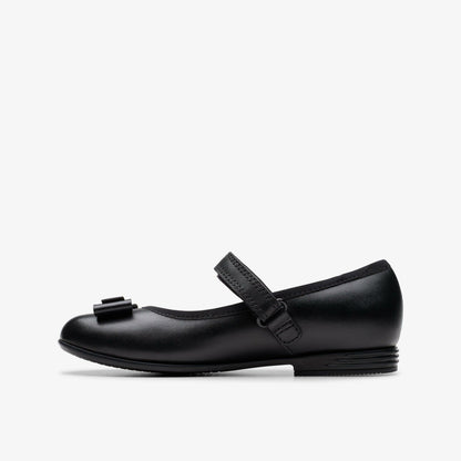 Clarks Finja Tap Kid Black Leather