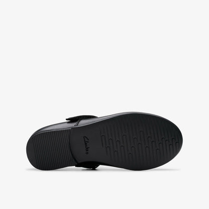 Clarks Finja Tap Kid Black Leather