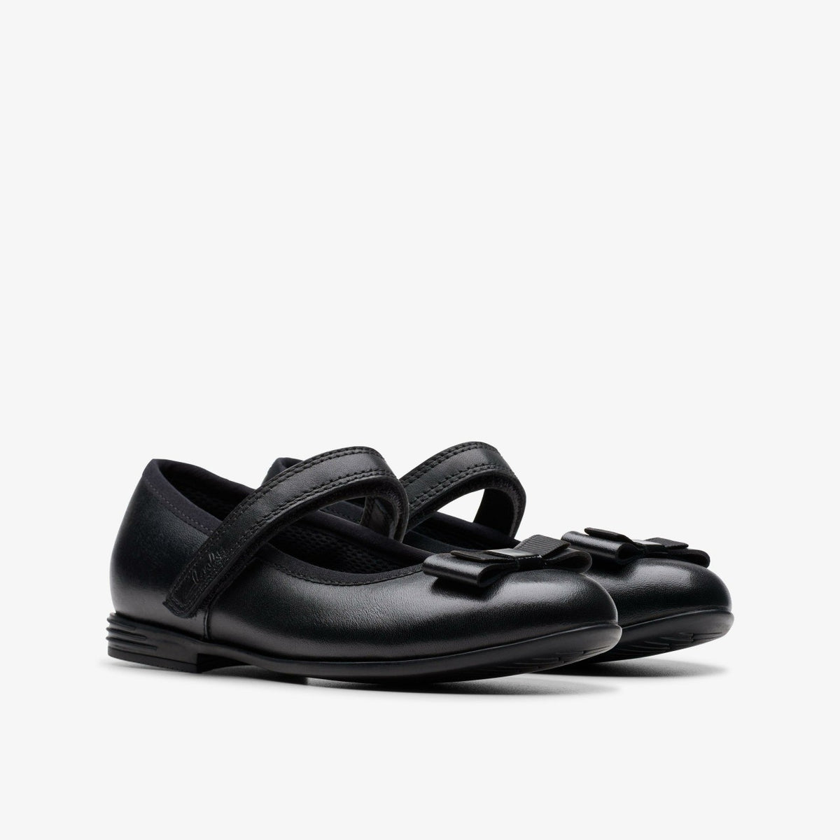 Clarks Finja Tap Kid Black Leather