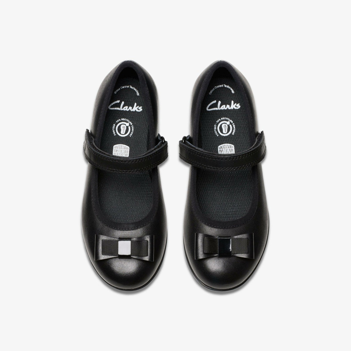 Clarks Finja Tap Kid Black Leather