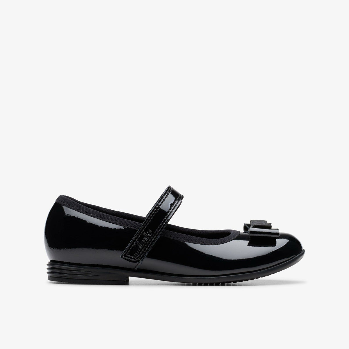Clarks Finja Tap Kid Black Patent