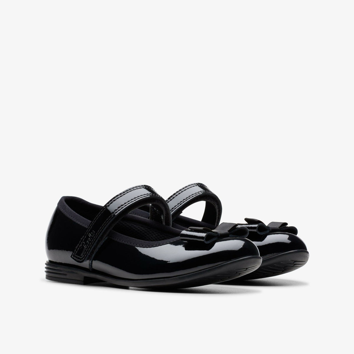 Clarks Finja Tap Kid Black Patent