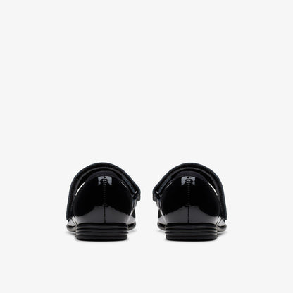 Clarks Finja Tap Kid Black Patent