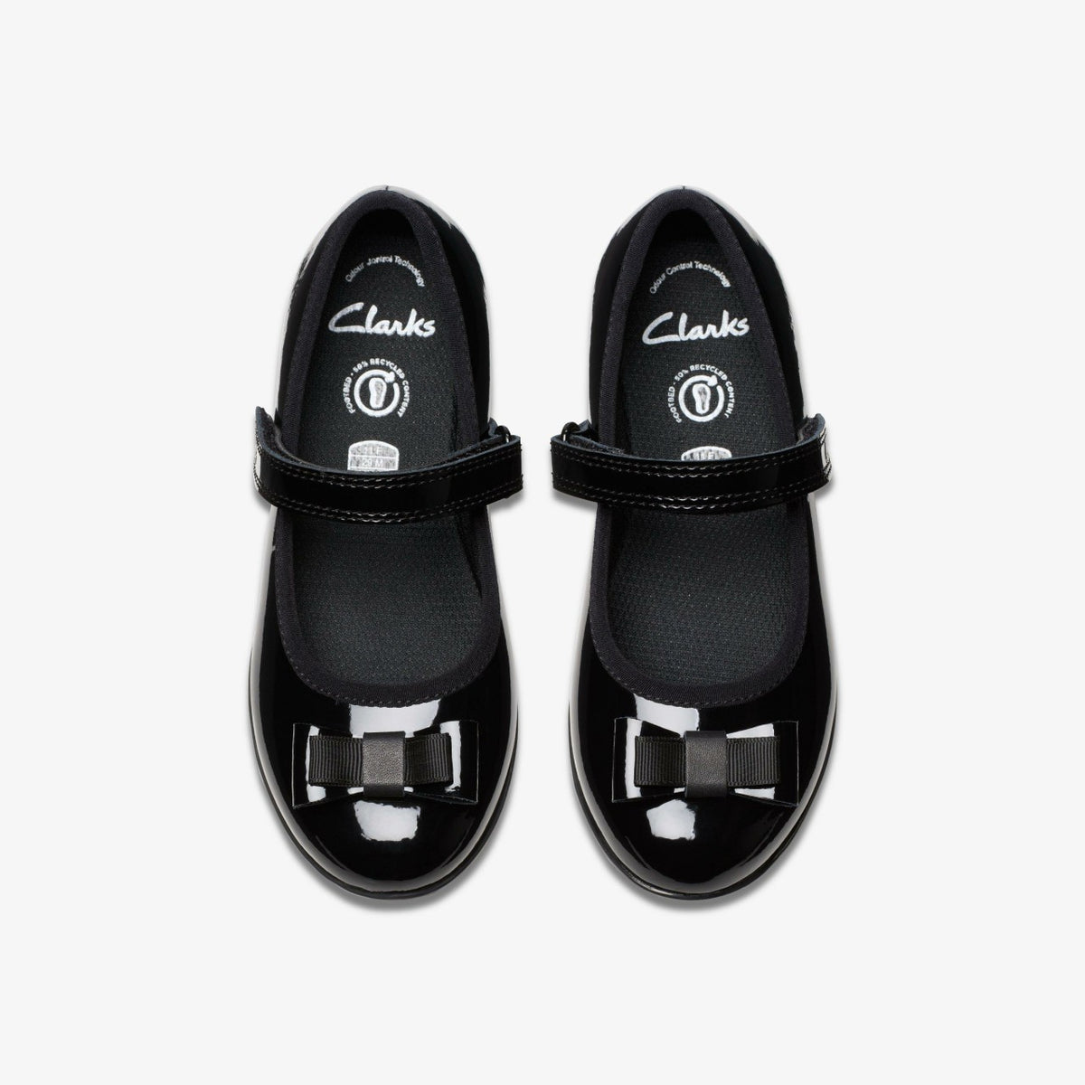 Clarks Finja Tap Kid Black Patent