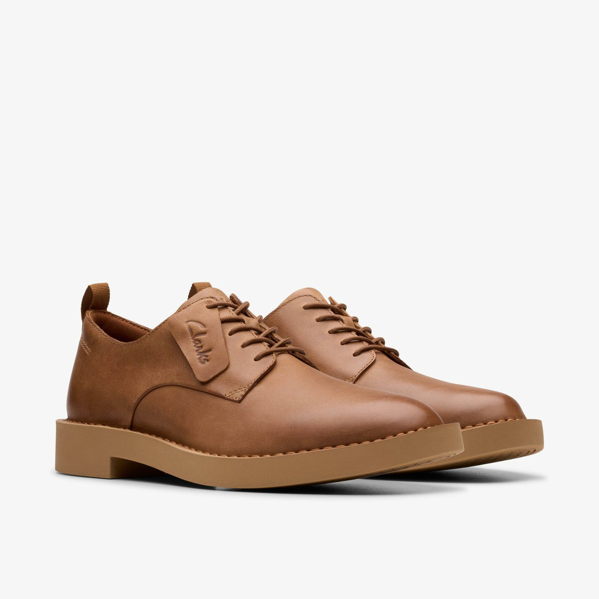 Clarks Martock Lace Tan Leather