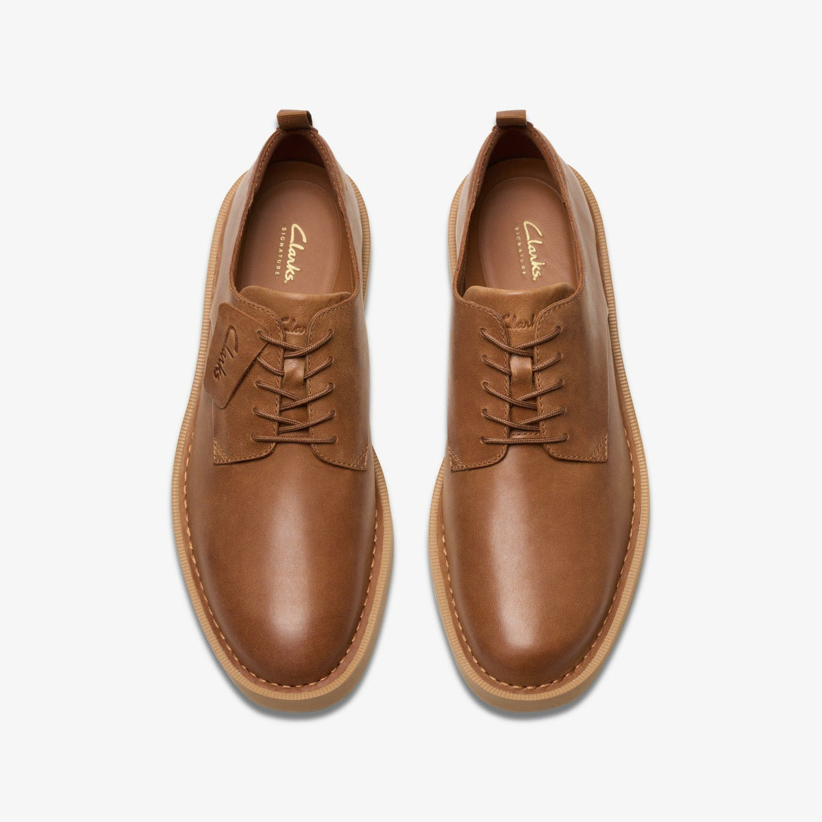 Clarks Martock Lace Tan Leather
