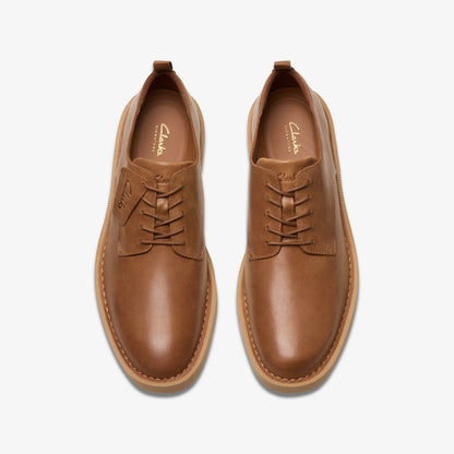 Clarks Martock Lace Tan Leather