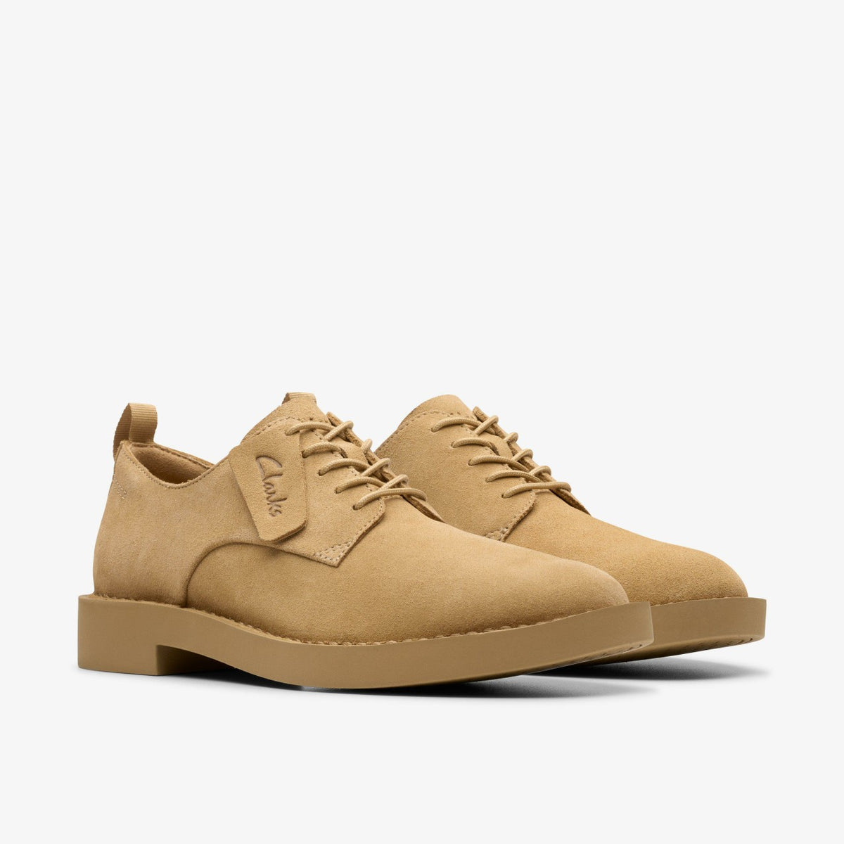 Clarks Martock Lace Dark Sand Suede