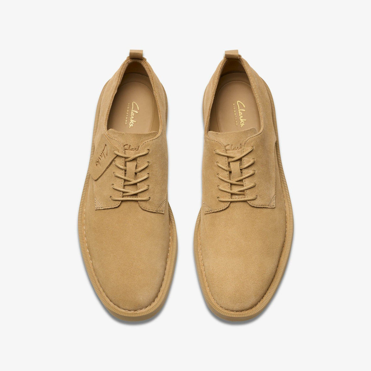 Clarks Martock Lace Dark Sand Suede