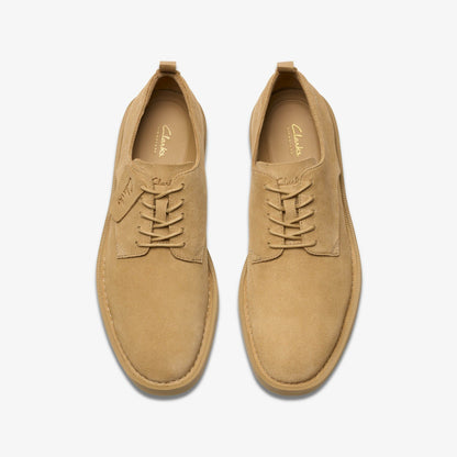 Clarks Martock Lace Dark Sand Suede