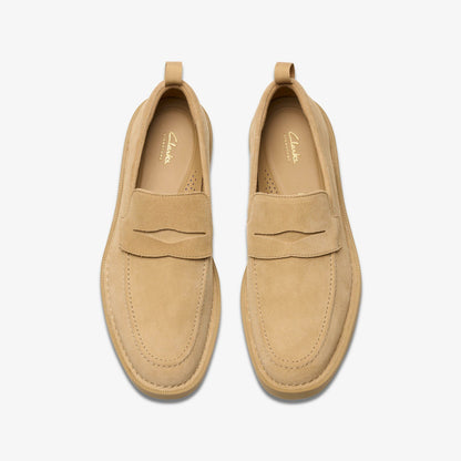Clarks Martock Lo Dark Sand Suede