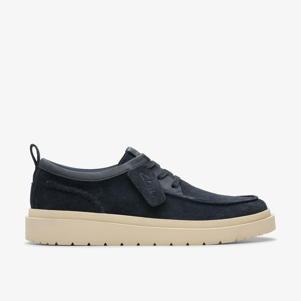 Clarks Polden Moc Navy Suede