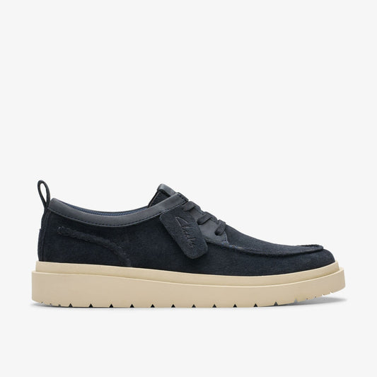 Clarks Polden Moc Navy Suede