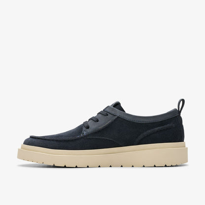 Clarks Polden Moc Navy Suede