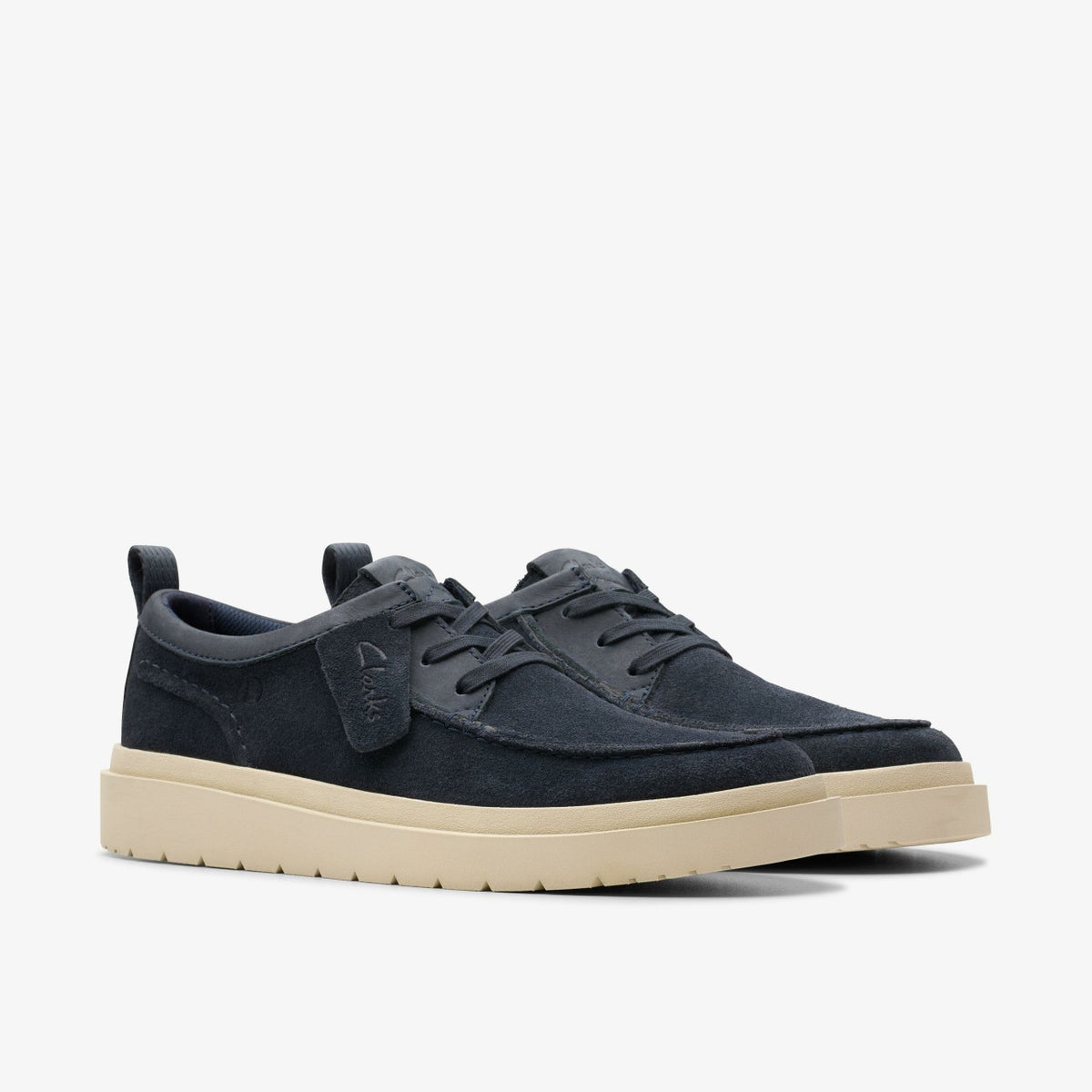 Clarks Polden Moc Navy Suede