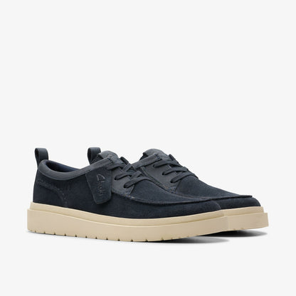 Clarks Polden Moc Navy Suede