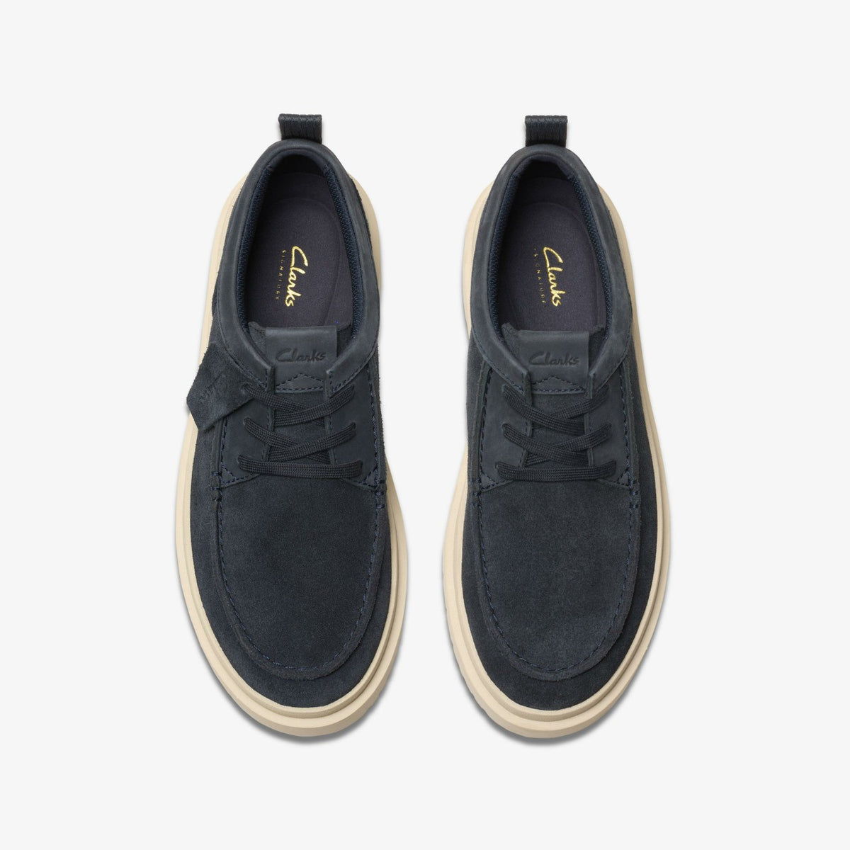 Clarks Polden Moc Navy Suede