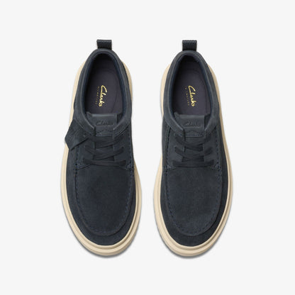 Clarks Polden Moc Navy Suede