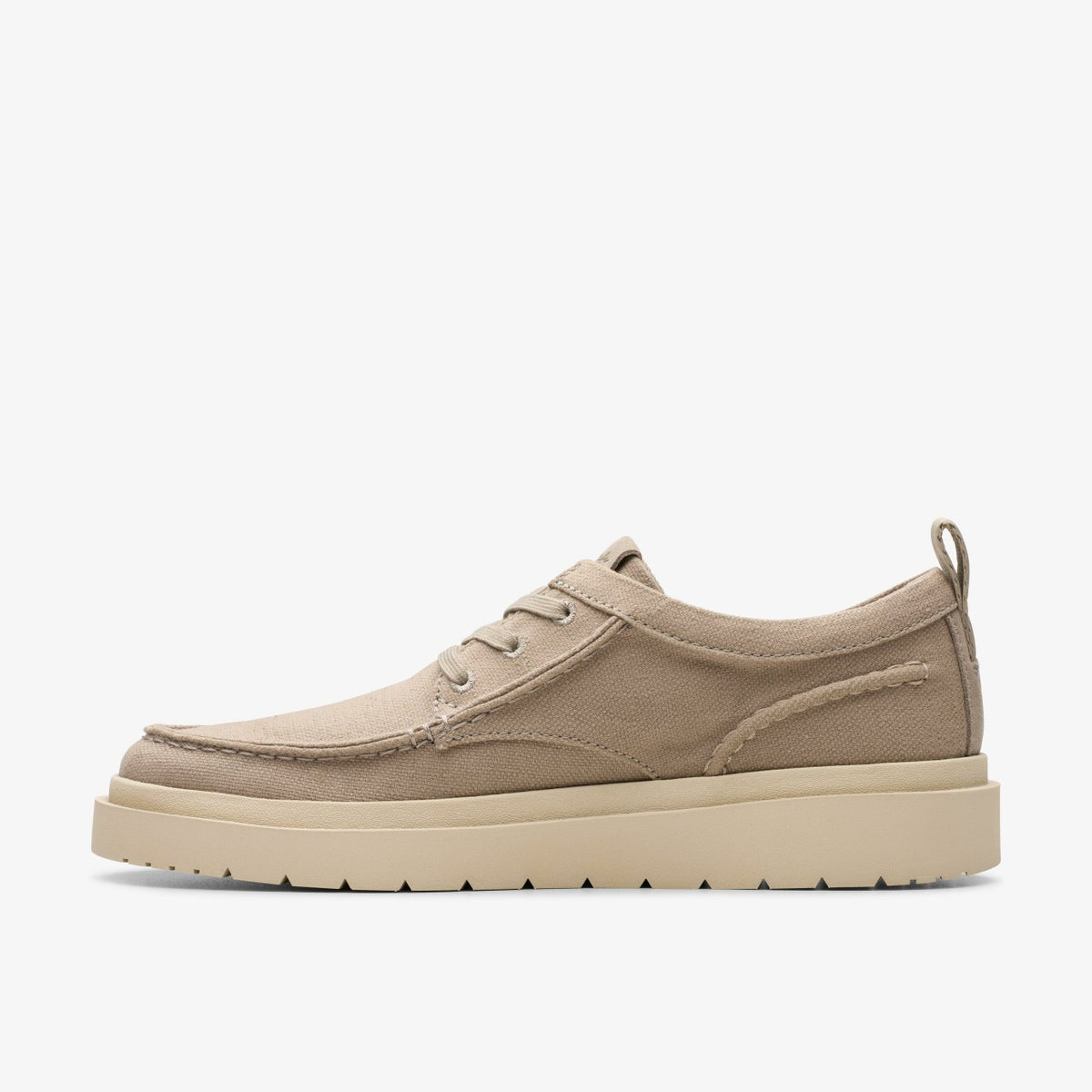Clarks Polden Moc Grey Canvas
