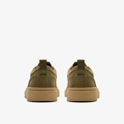 Clarks Polden Moc Olive Suede