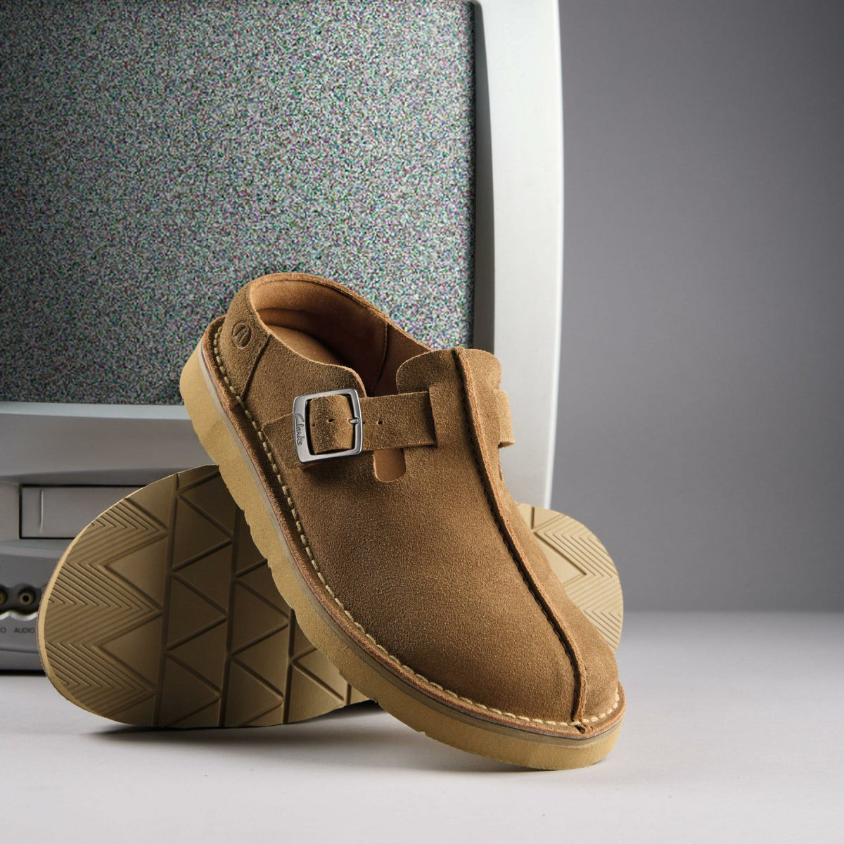 Clarks Solsbury Mule Cola Suede