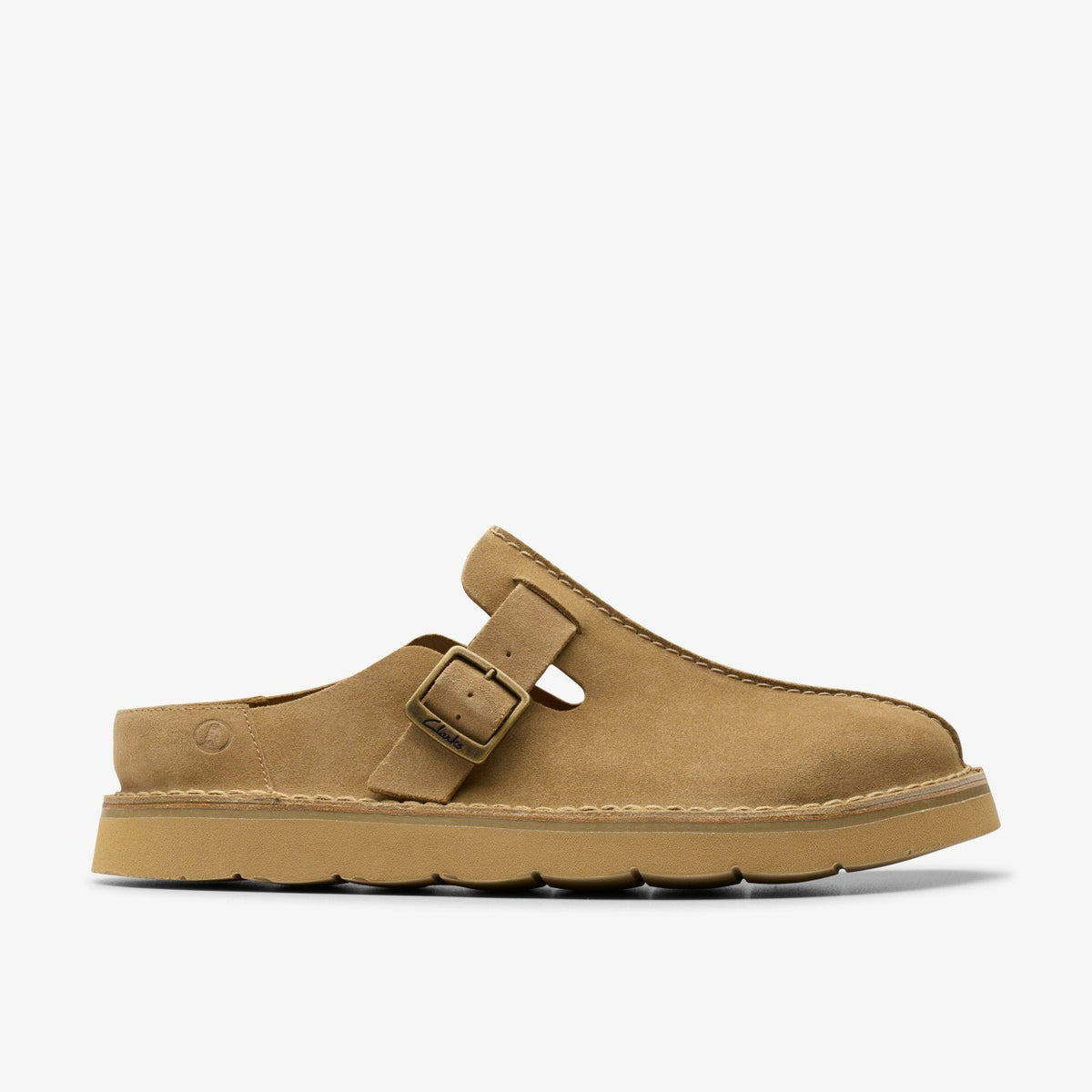 Clarks Solsbury Mule Dark Sand Suede