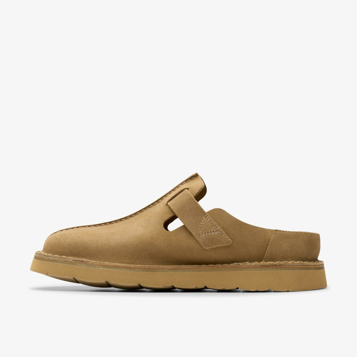 Clarks Solsbury Mule Dark Sand Suede