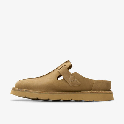 Clarks Solsbury Mule Dark Sand Suede
