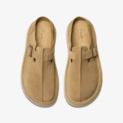 Clarks Solsbury Mule Dark Sand Suede