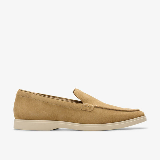 Clarks Torford Easy Dark Sand Suede