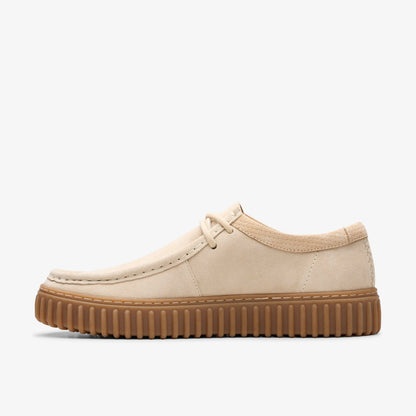 Clarks Torhill Lo Ecru Suede
