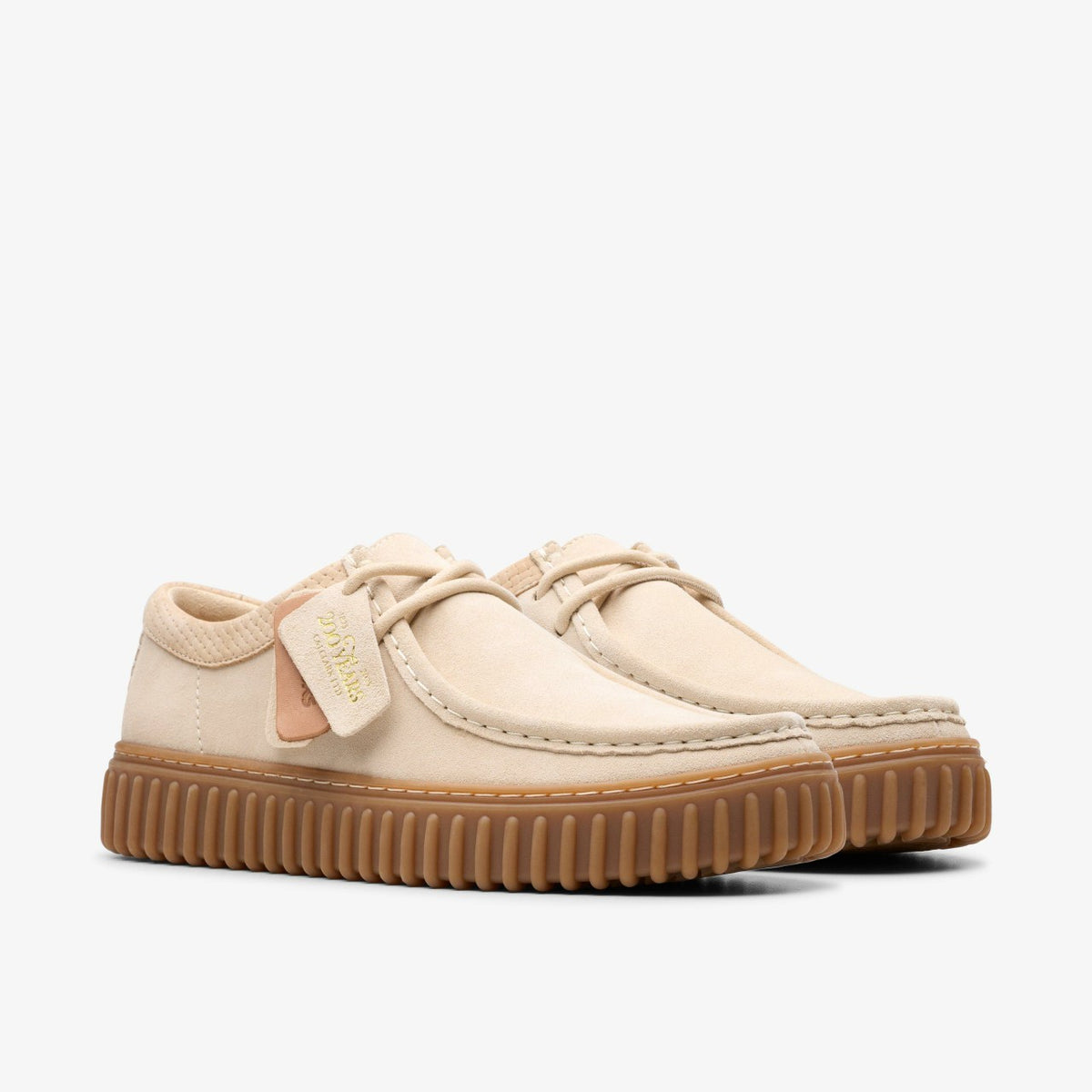 Clarks Torhill Lo Ecru Suede