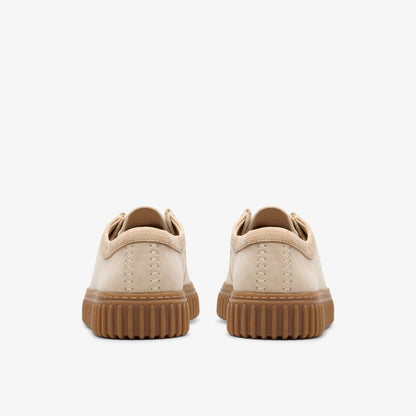 Clarks Torhill Lo Ecru Suede