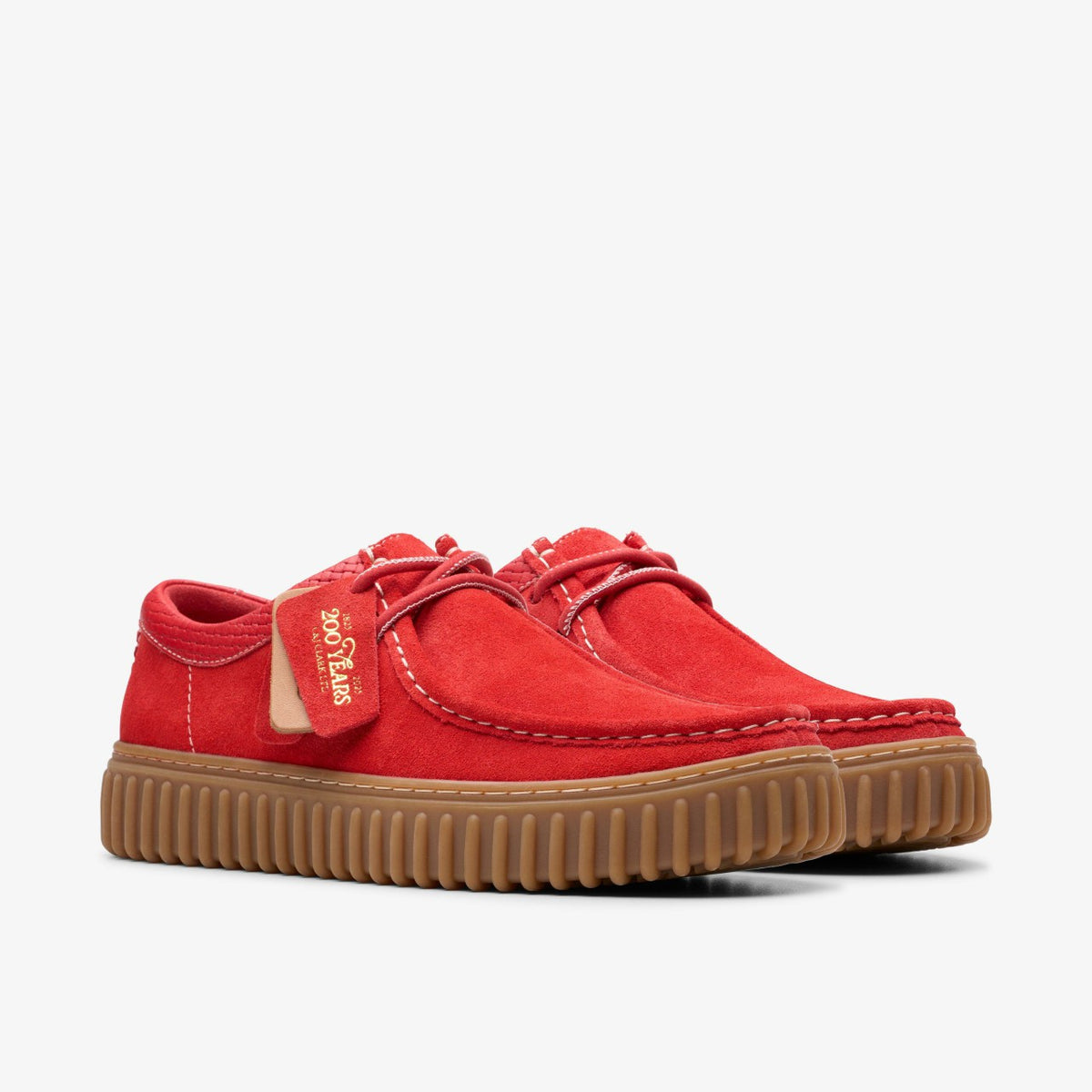 Clarks Torhill Lo Red Suede