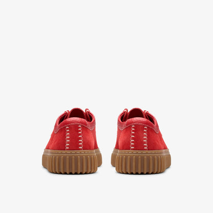 Clarks Torhill Lo Red Suede