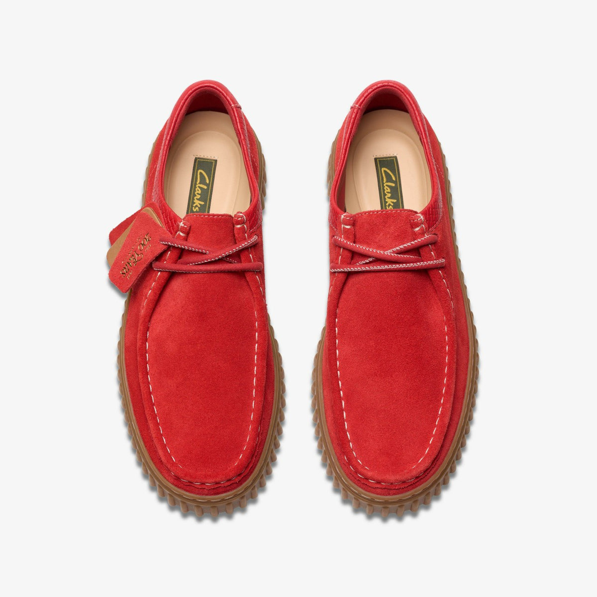 Clarks Torhill Lo Red Suede
