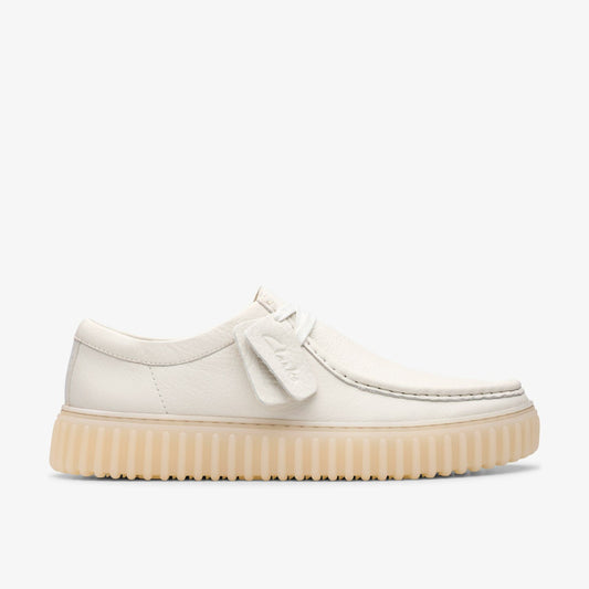 Clarks Torhill Lo White Leather
