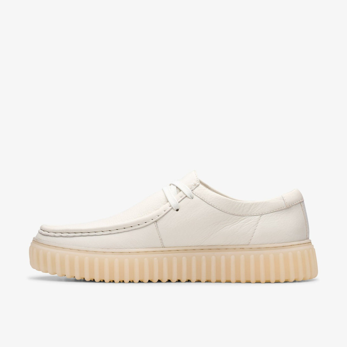 Clarks Torhill Lo White Leather