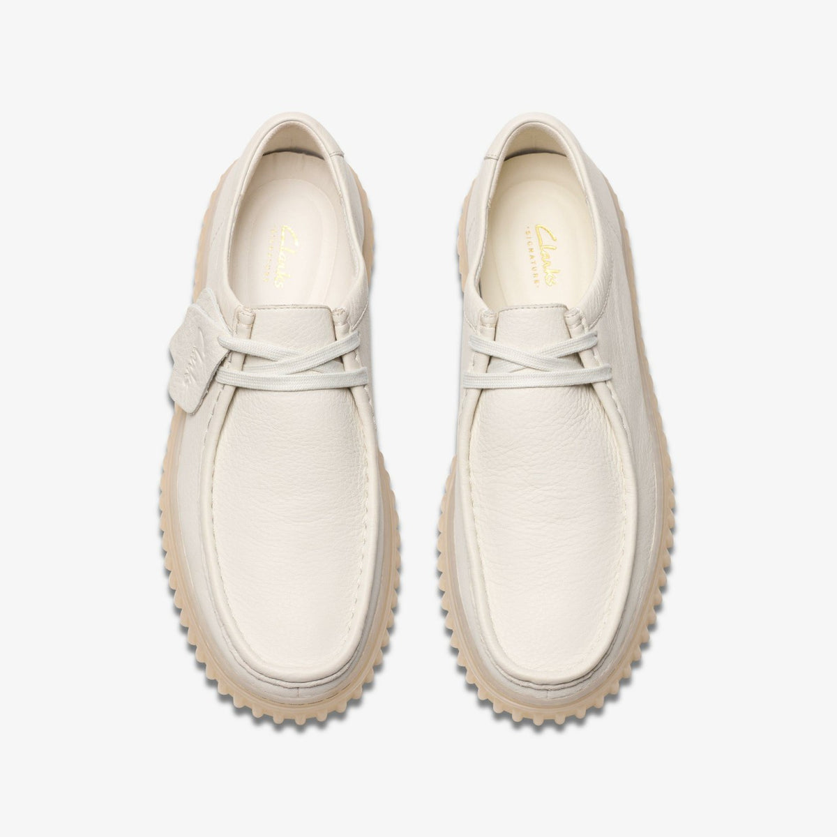 Clarks Torhill Lo White Leather